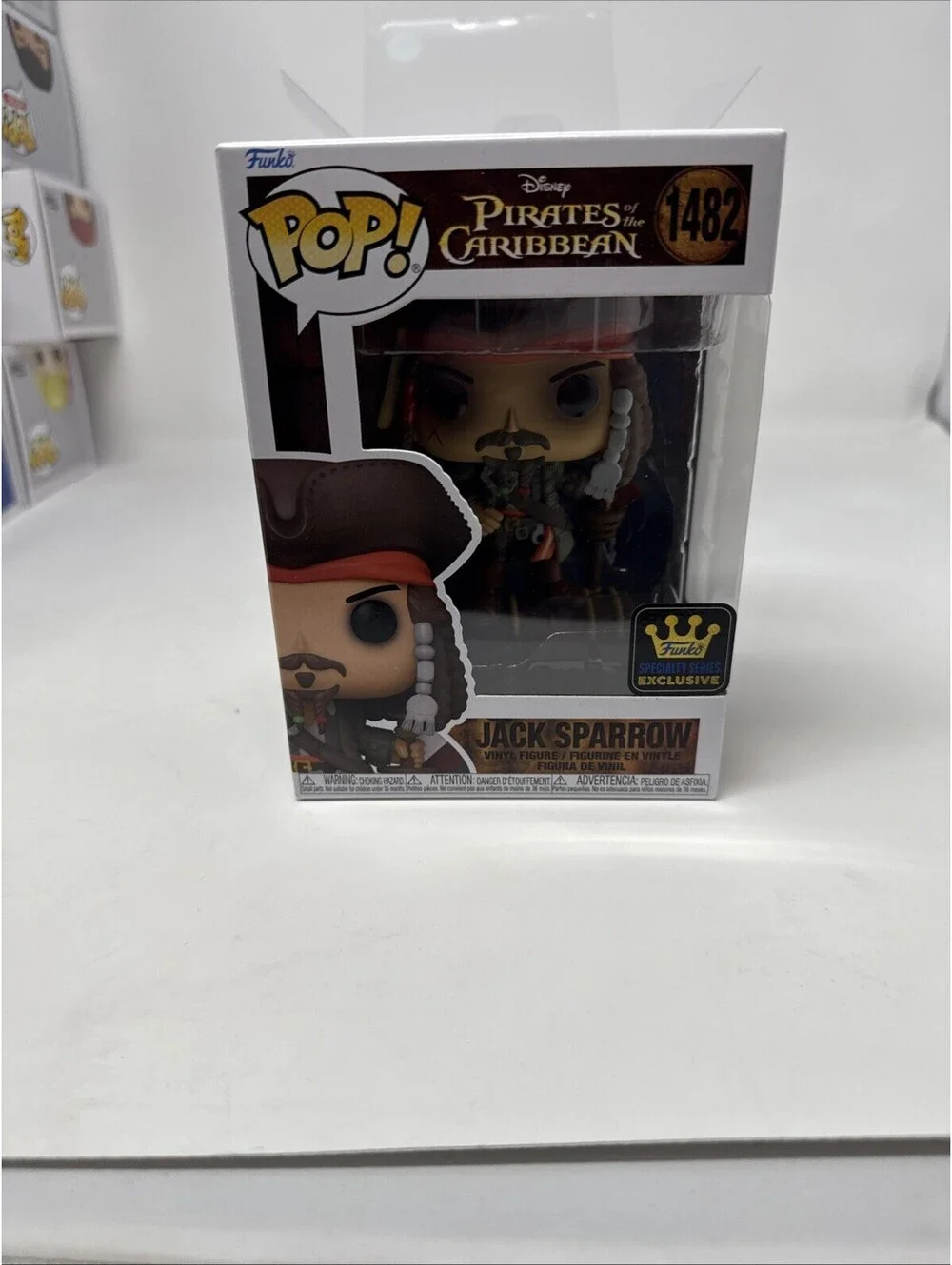 Funko POP! Disney Captain Jack Sparrow #1482 Figure Johnny Depp Pirates MINT🔥
